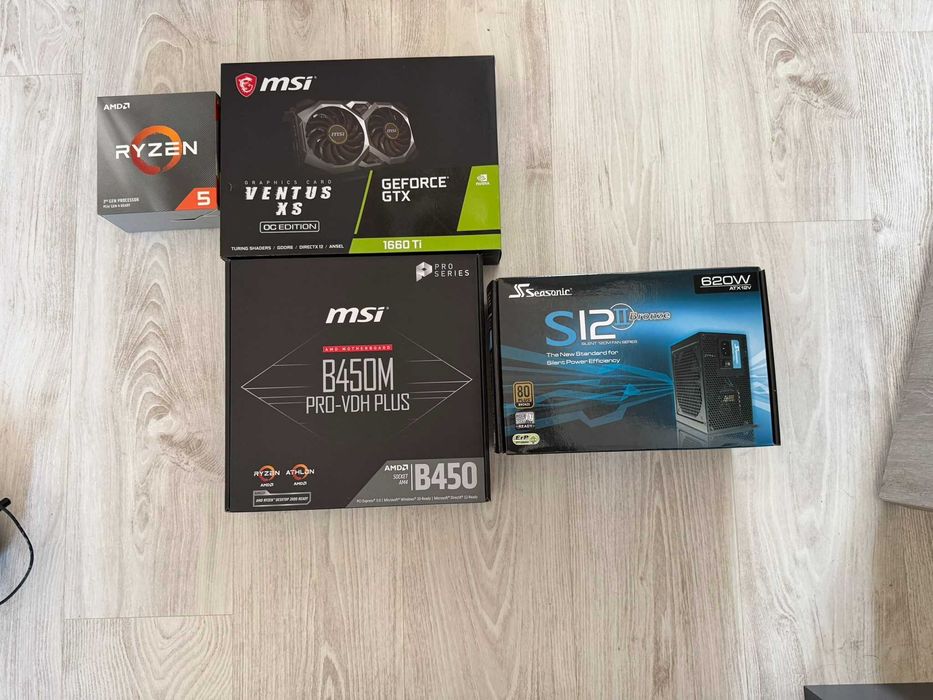 Pc Gamer - processador AMD 5 3600 - grafica GEFORCE GTX 1660 TI, Com Periféricos