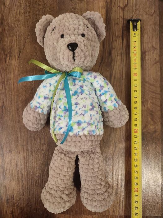 Miś amigurumi maskotka wykonana ręcznie na szydełku