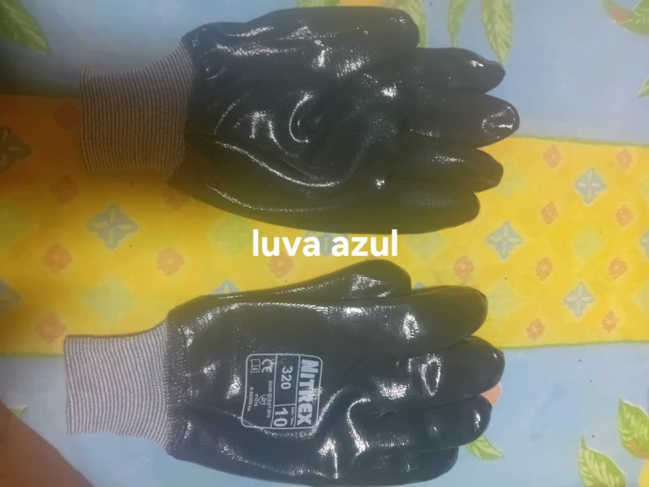 Luva azul nitrex
