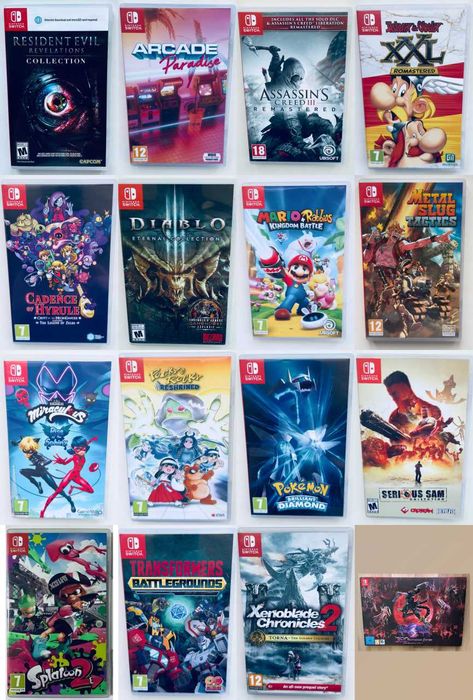 Картриджі для Nintendo Switch, Switch 2, Nintendo 3DS/DS, Atari 2600