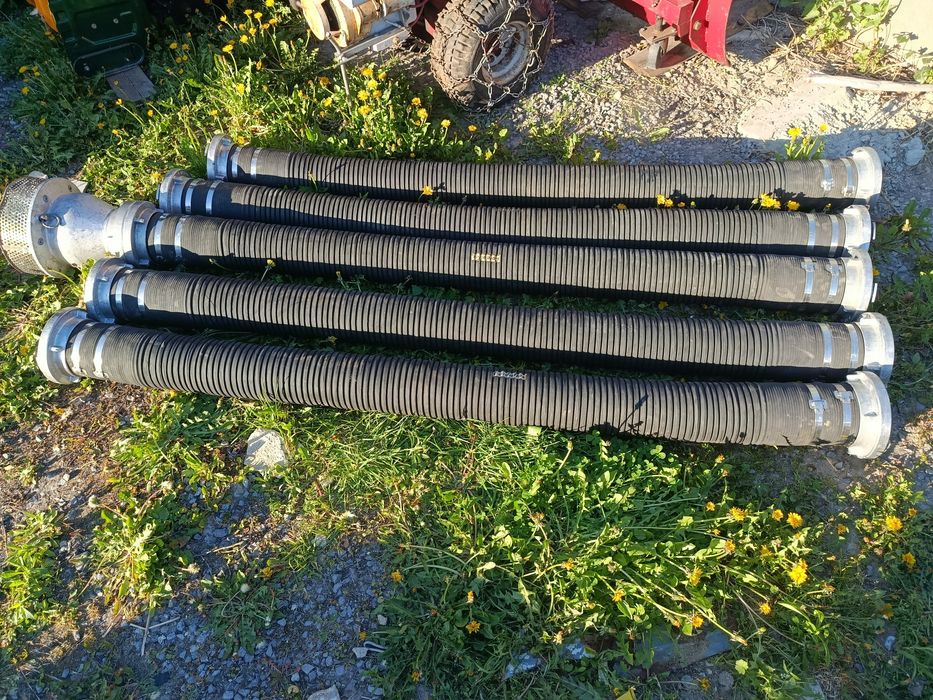 Węże ssące ze smokiem*fi 125 mm*dł 200 mam*5szt