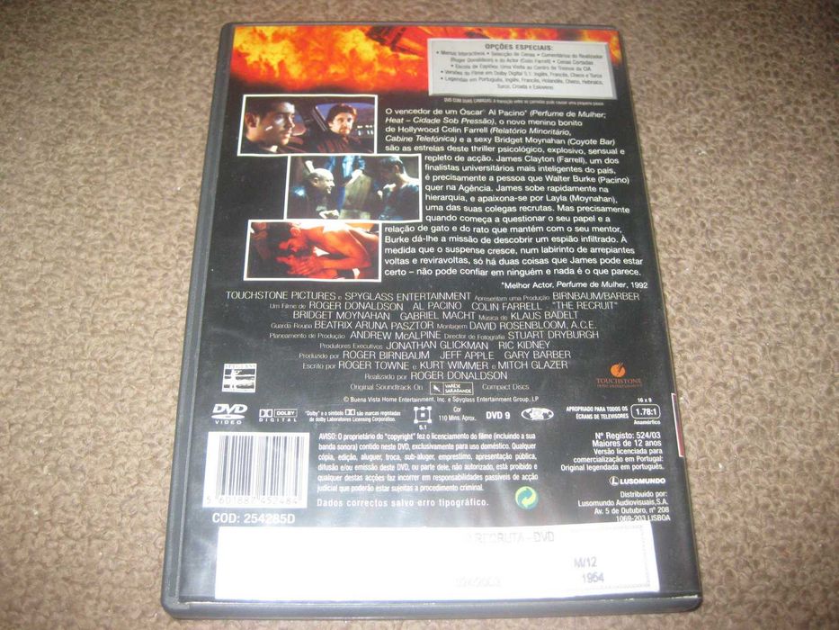 DVD "O Recruta" com Al Pacino
