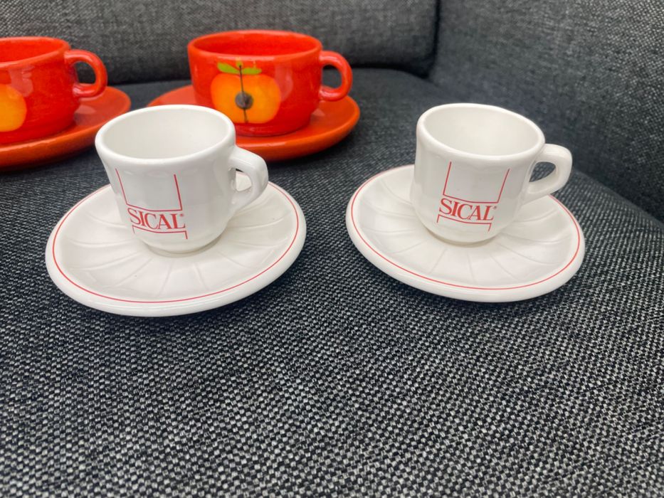 3 conjuntos de chávenas café (sical, sp. coimbra, ..) NOVOS