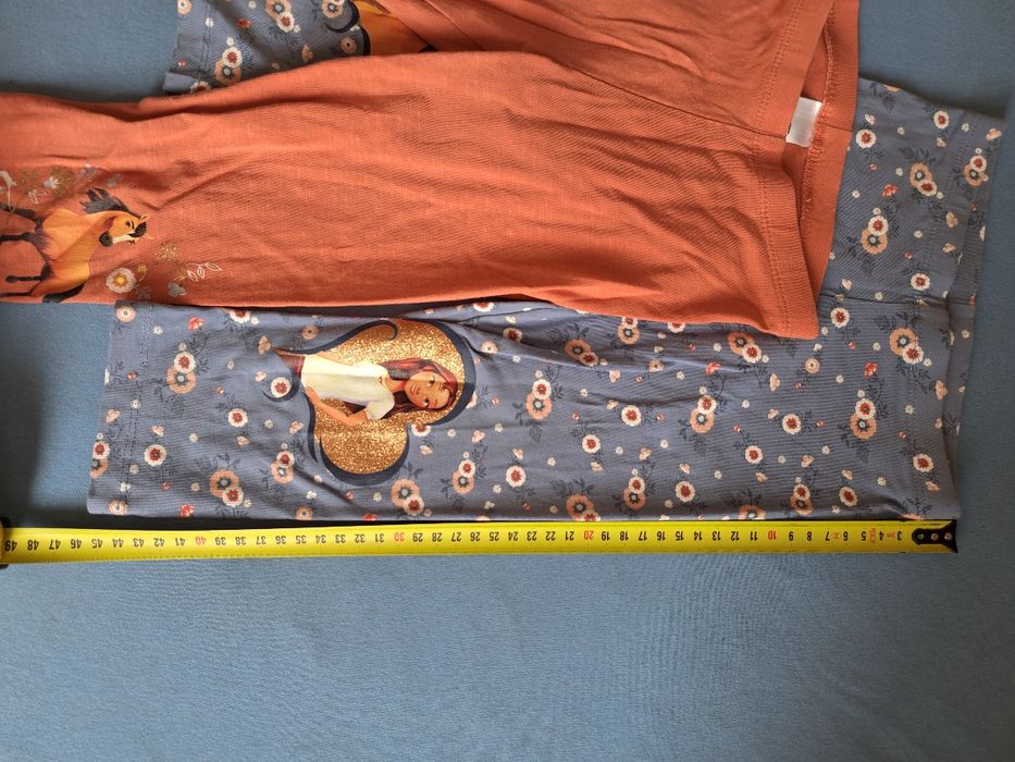 Капрі (велосипедки) C&A дівчачі, бавовняні на ріст 122, 2 штуки