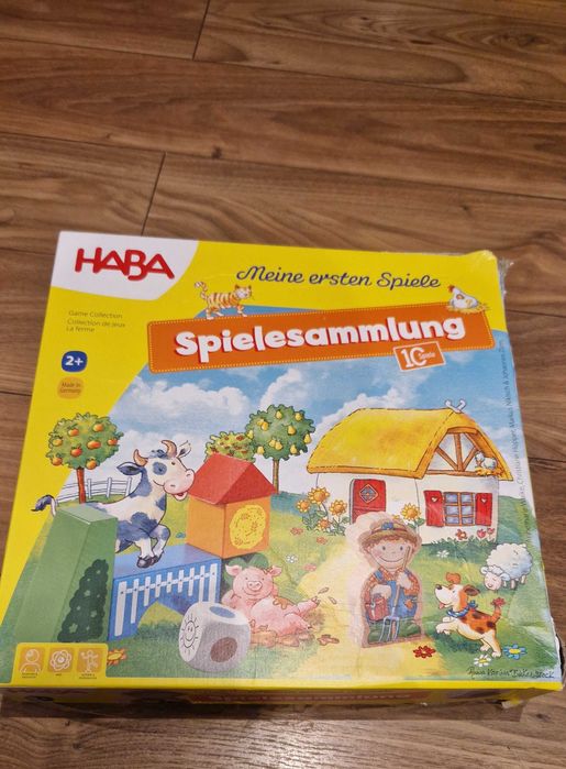 Gra planszowa Haba Mein Estern Spiele 10 gier uszkodzona