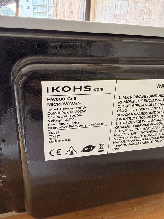 Microondas Ikohs hw800 grill