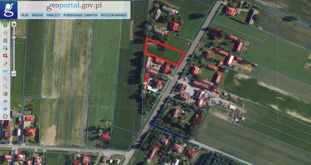 !!! Piękna Działka Budowlana Wieprzów Ordynacki 1700 m2, uzbrojona !!!
