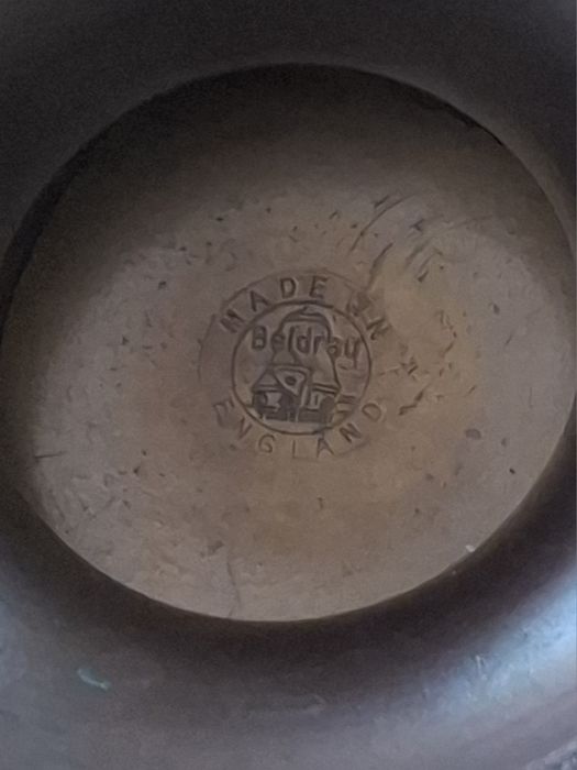 Kosz miedź secesja Art nouveau Beldray sygnowany