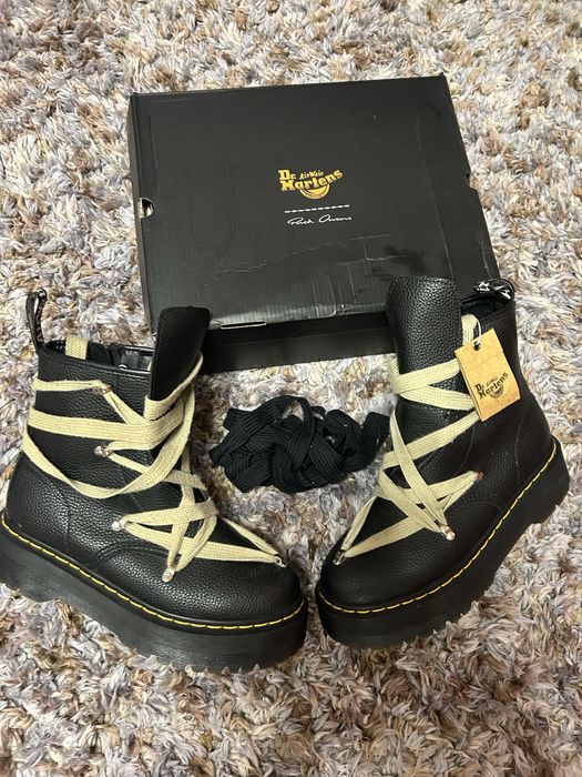 Чорні ботинки Dr. Martens x Rick Owens