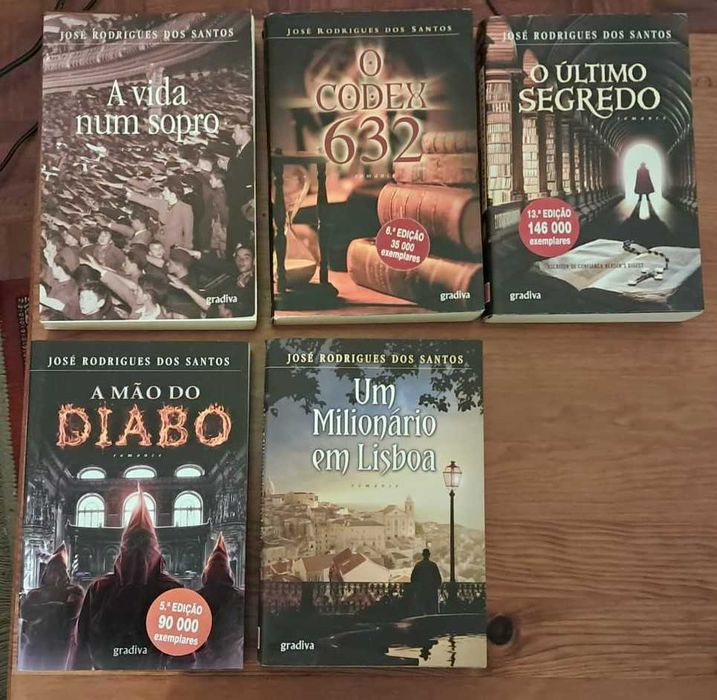 Livros José Rodrigues dos Santos 2ª mão