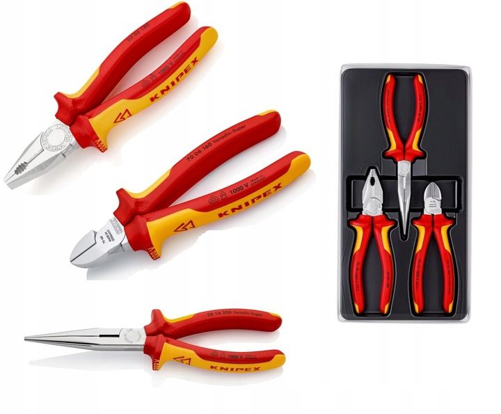 Knipex Zestaw Szczypiec Do Izolacji 3 Szt.00 20 12