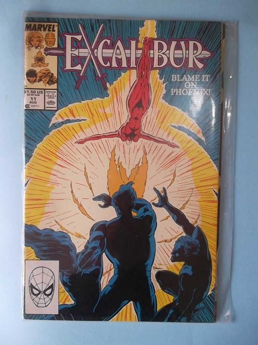 7 comics vintage Excalibur, Outsiders, Shadowman, Magnus Robot Fighter