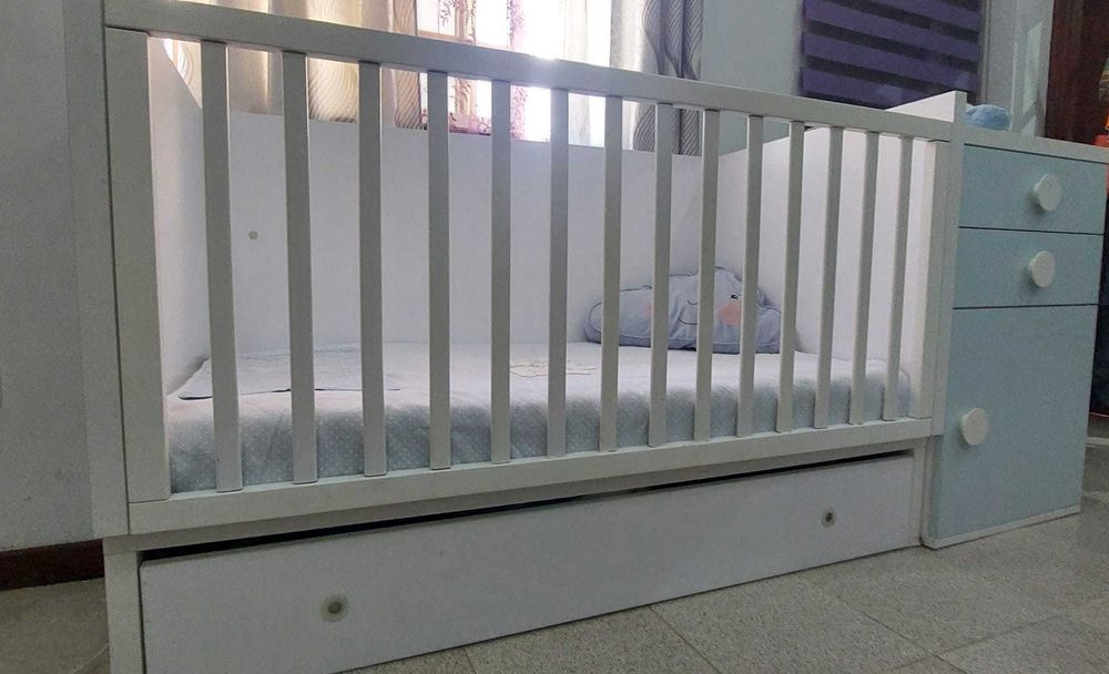 Berço convertível em cama de solteiro