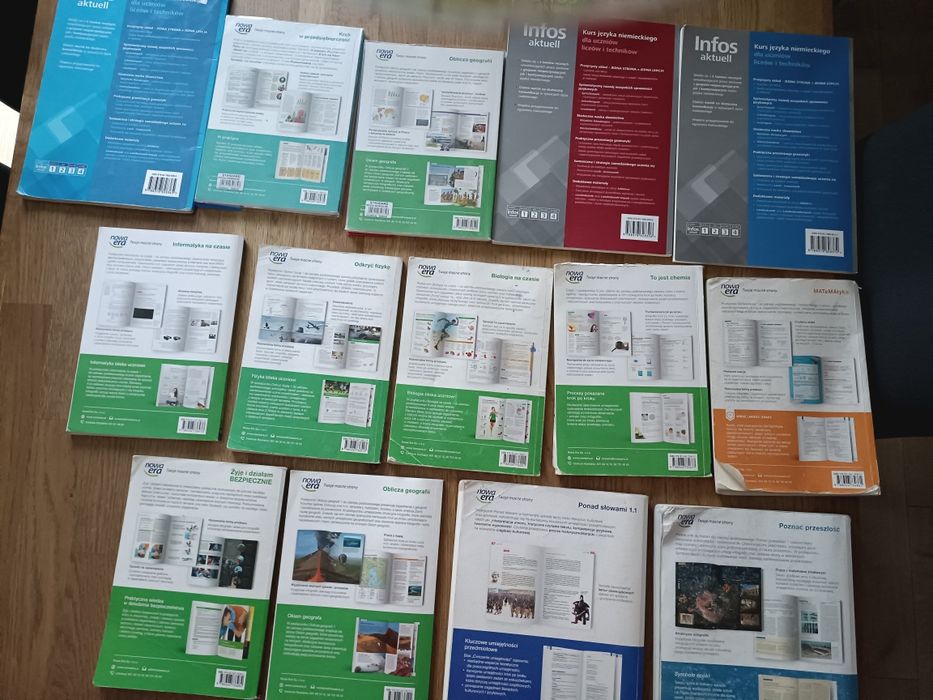 Książki do klasy 1/2 technikum/liceum