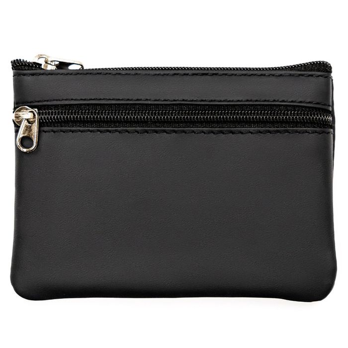 kluczówka w czarnym kolorze wykonana ze skóry naturalnej