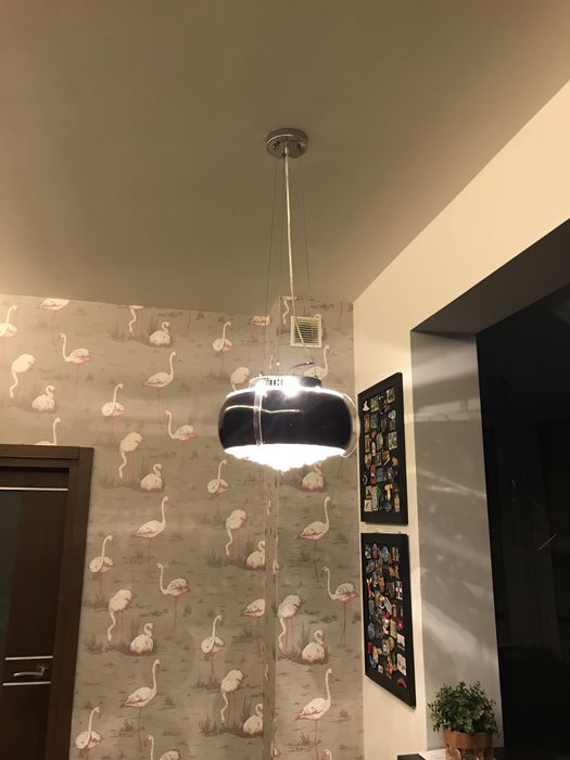 lampa wisząca glamour kryształy szklany abażur chrom