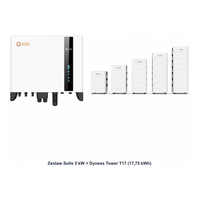 Zestaw Solis 5 kW + Dyness Tower T17 17,75 kWh
