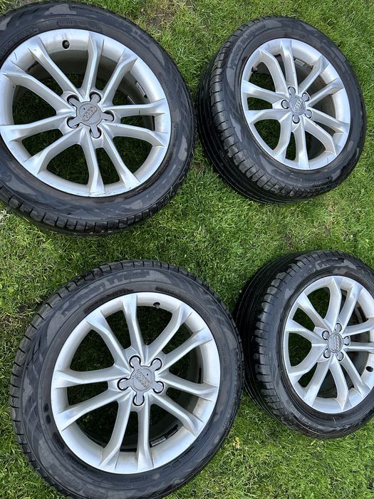 Komplet alufelg do audi 225/55 r18 lato nokian
