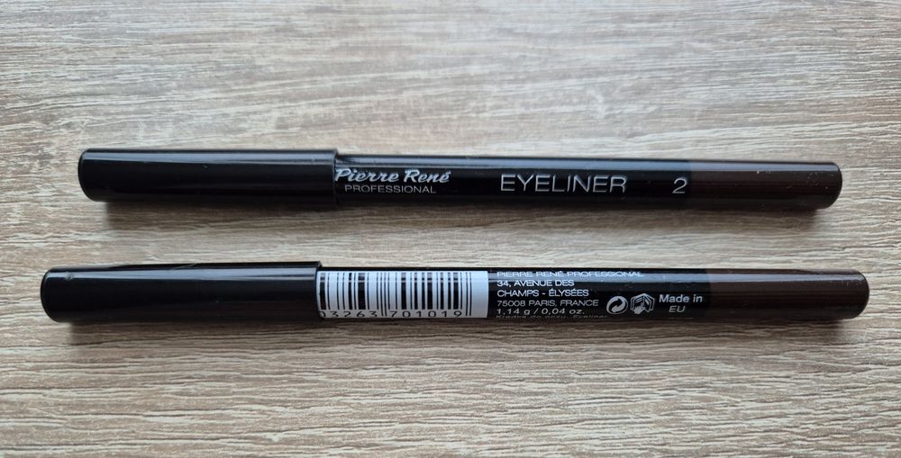Pierre Rene kredka do oczu, eyeliner, ciemny brąz -  2sztuki