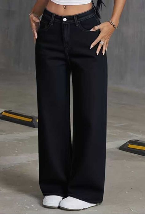 Розпродаж Чорні класичні джинси підліткові на дівчинку 11-15 років