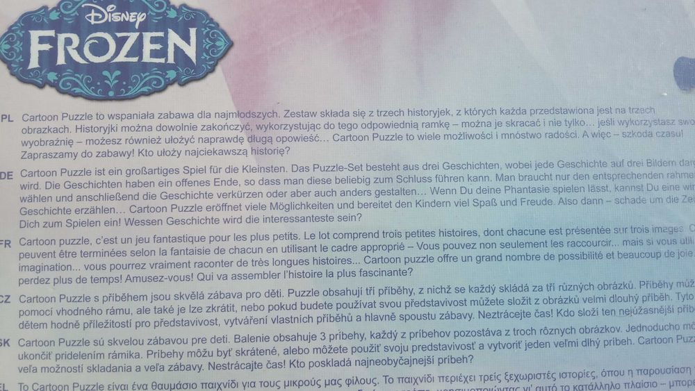 Puzzle Frozen nowe