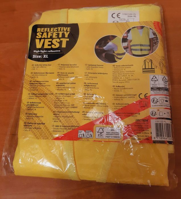 Kamizelka odblaskowa NOWA XL