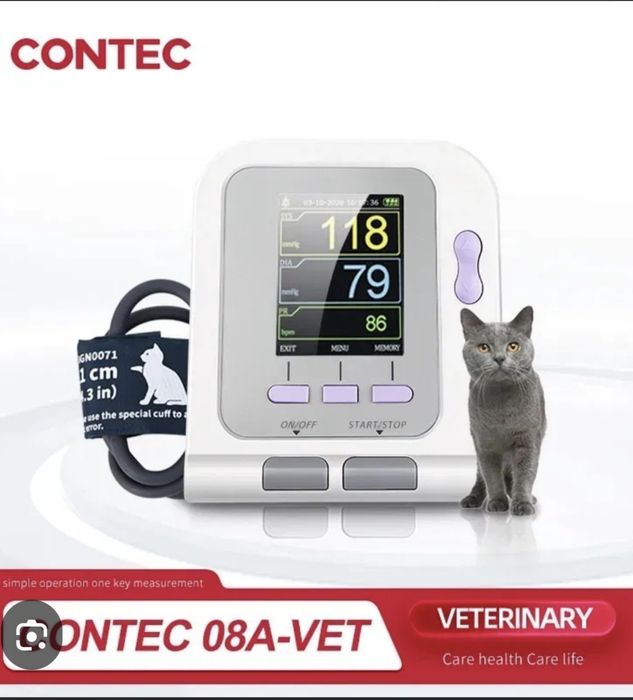 CONTEC 08A-VET  Ветеринарний тонометр  для тварин, тонометр для животных, тонометр для котов