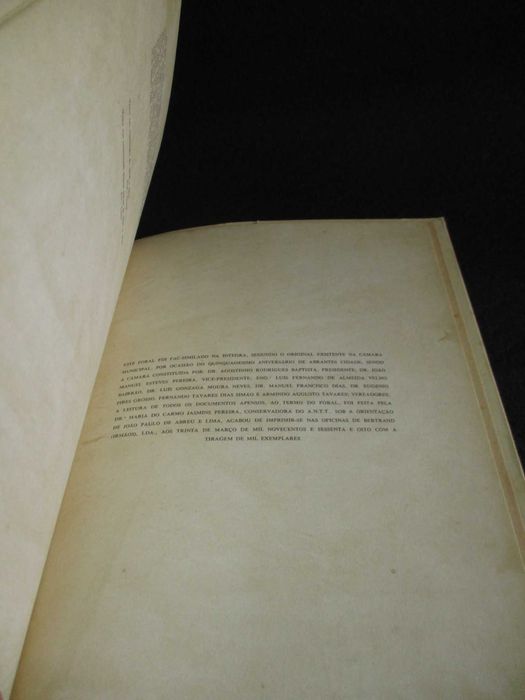 Livro Foral de Abrantes edição fac-símile 1968