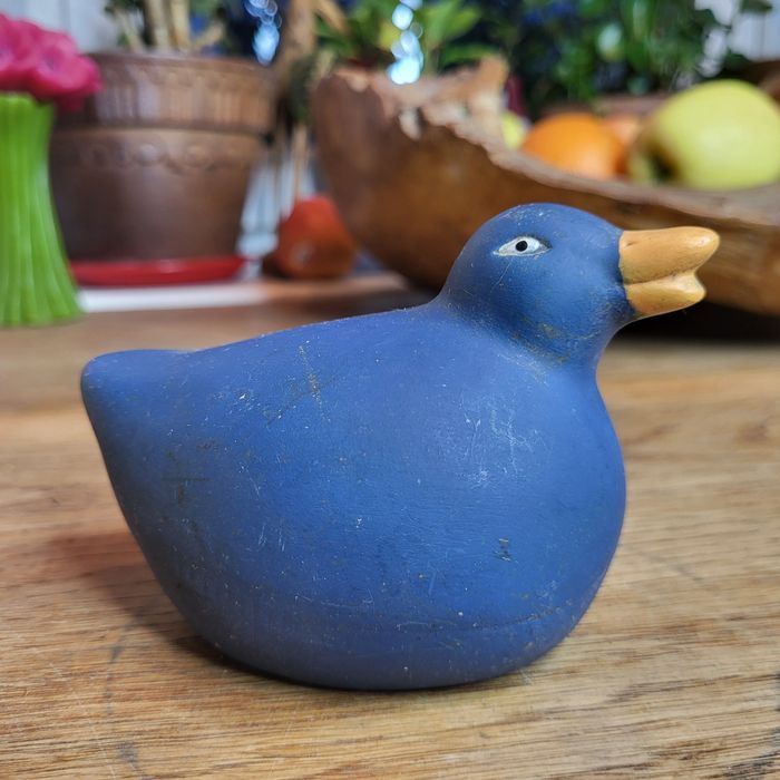 Stary Handmade Figurka z masy Kaczka ¹⁰⁶