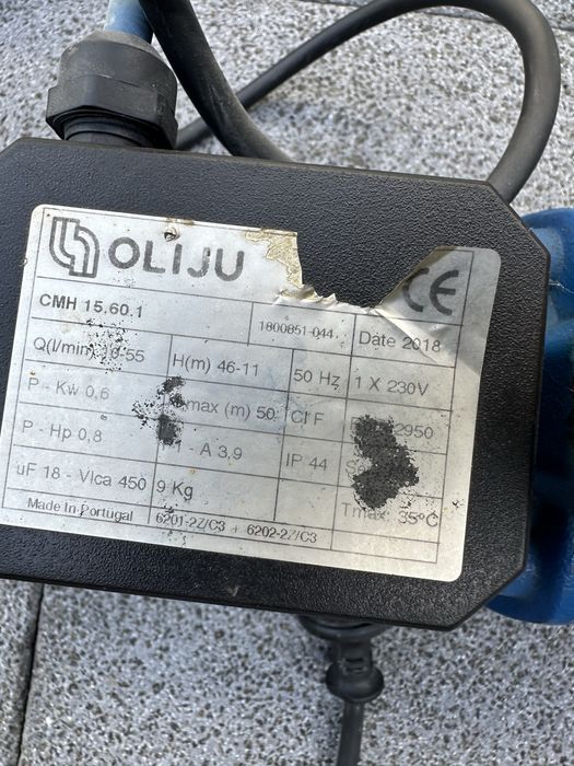 Bomba centrifuga Oliju