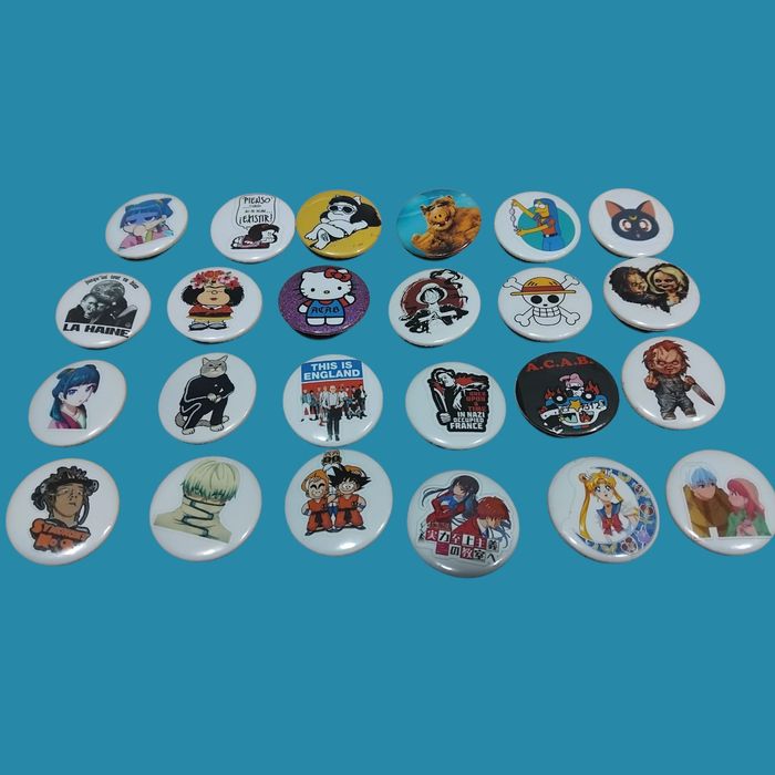 Pins 32mm filmes, séries e personagens