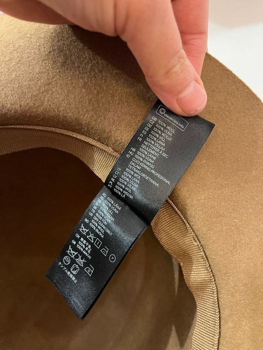 Kapelusz wełniany damski brązowy