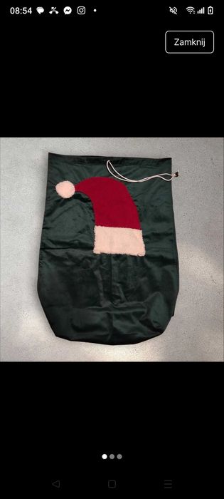 Worek na prezenty Wór Świętego Mikołaja