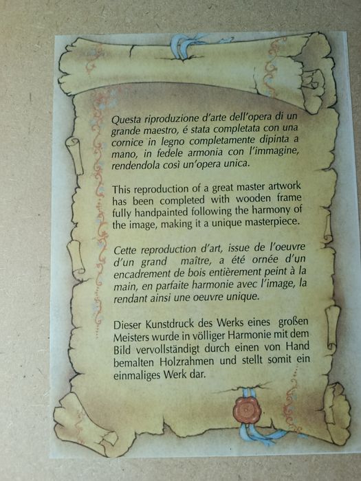 Quadro Sol e Paisagem - Moldura Artesanal Exclusi