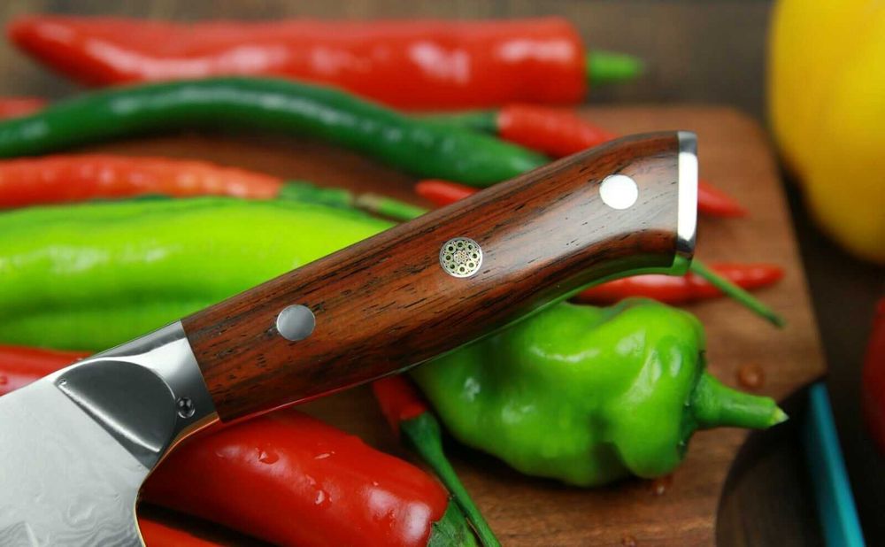 Nóż kuchenny Santoku z DAMASTU DAMAST GERMANY Di-7