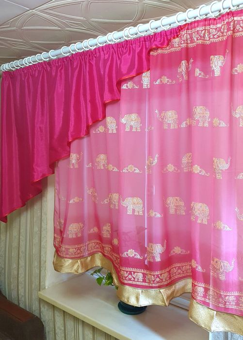 Штора занавеска тюль на кухню ламбрекен