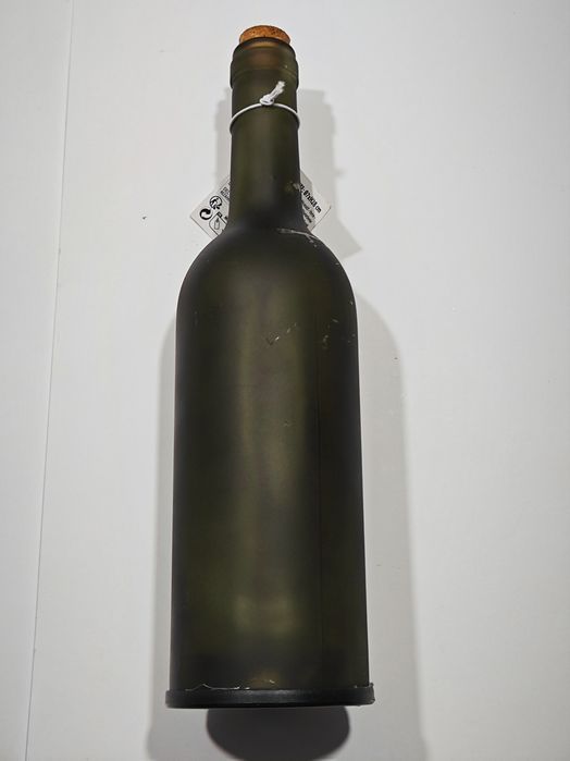 Matowa Butelka Ze Światłem Led 28 Cm Zielona