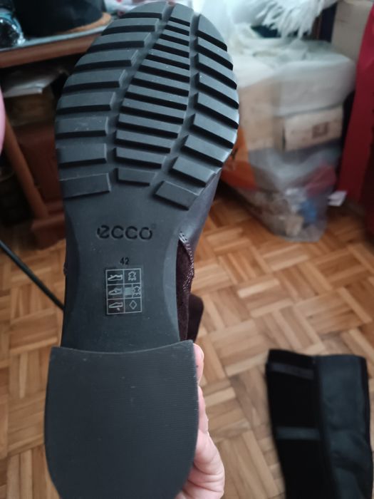 Czekoladowe kozaki ECCO, rozm 42