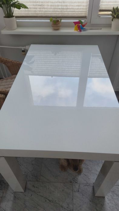 Stół biały połysk Hubertus