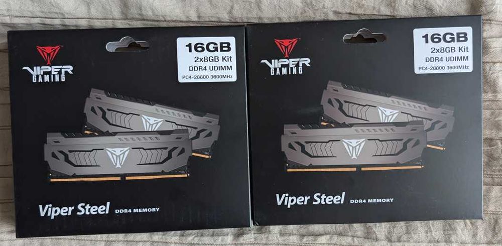 Patriot Viper Steel DDR4 32GB (4×8GB) 3600MHz CL17 – Nowe, z RMA