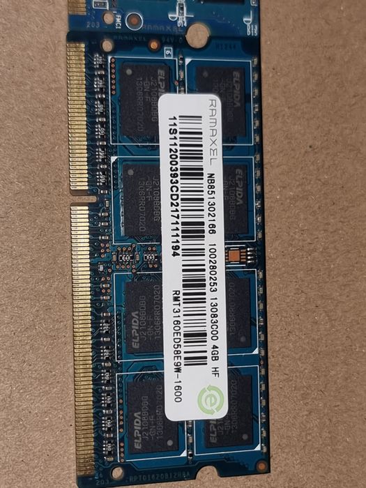 ОЗУ Ramaxel DDR3 CL11 4гб 2шт