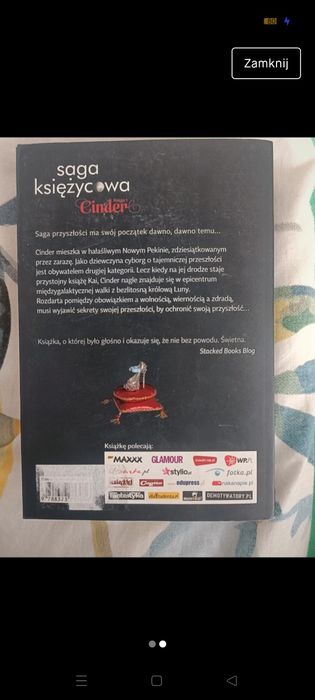 saga księżycowa Cinder