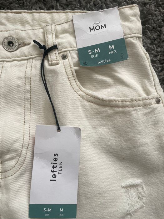 Calças ganga novas mom s/m