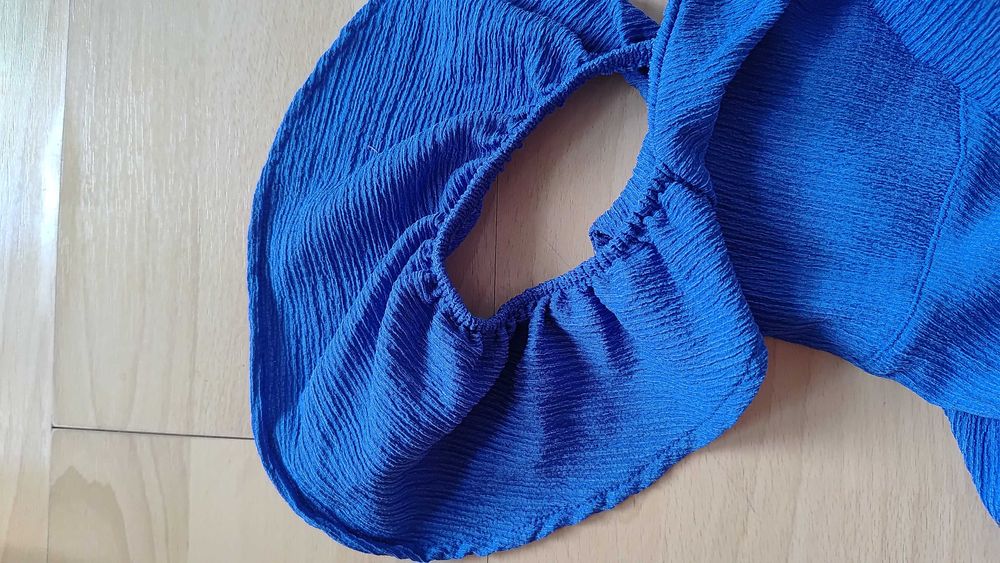 Chabrowa bluzka hiszpanka z wiązaniem Reserved M NOWA