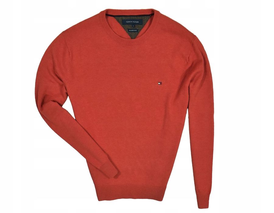 Tommy Hilfiger Washable Wool Wełniany Sweter / L
