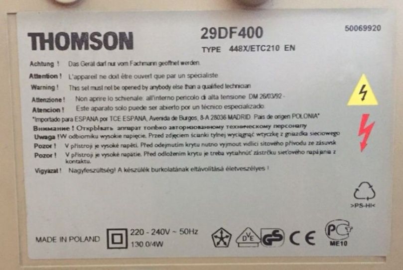 Sprzedam tv Thomson 29"cali, polecam