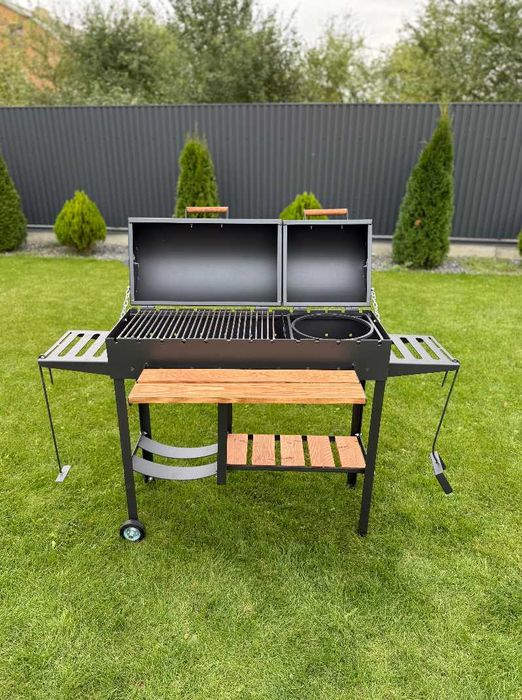 Мангал з металу 5 мм на 13 шампурів ВСЕ В КОМПЛЕКТІ