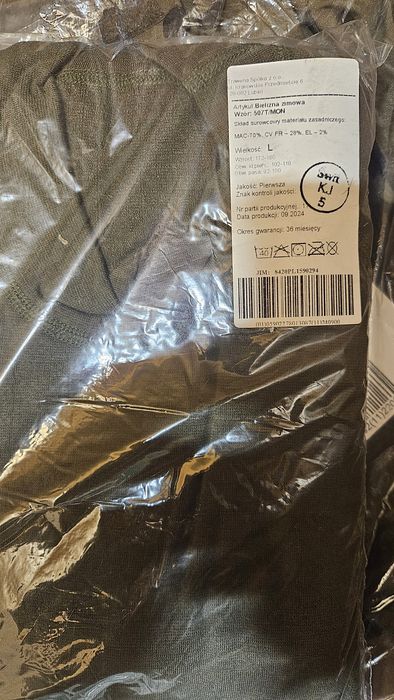Bielizna zimowa - nowa Mon roz. L