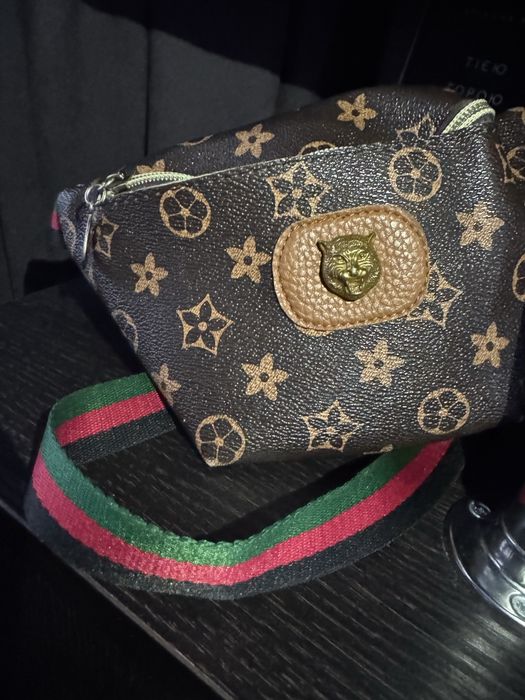 Бананка , поясна сумка з принтом Louis Vuitton