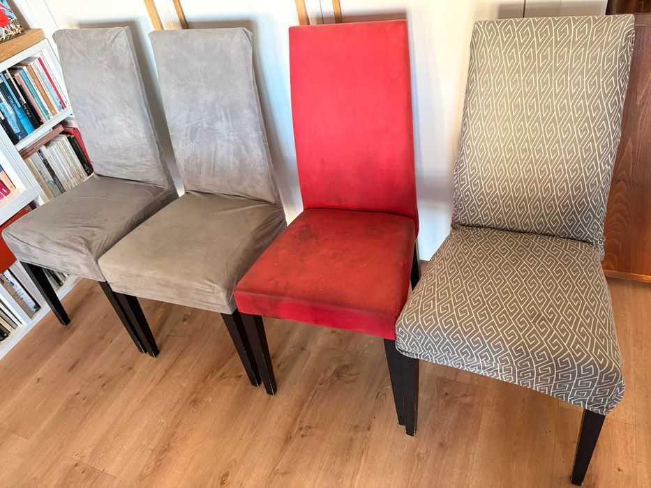 Mesa Jantar Extensível Wengué, tampo vidro temperado (6 Cadeiras opcionais)